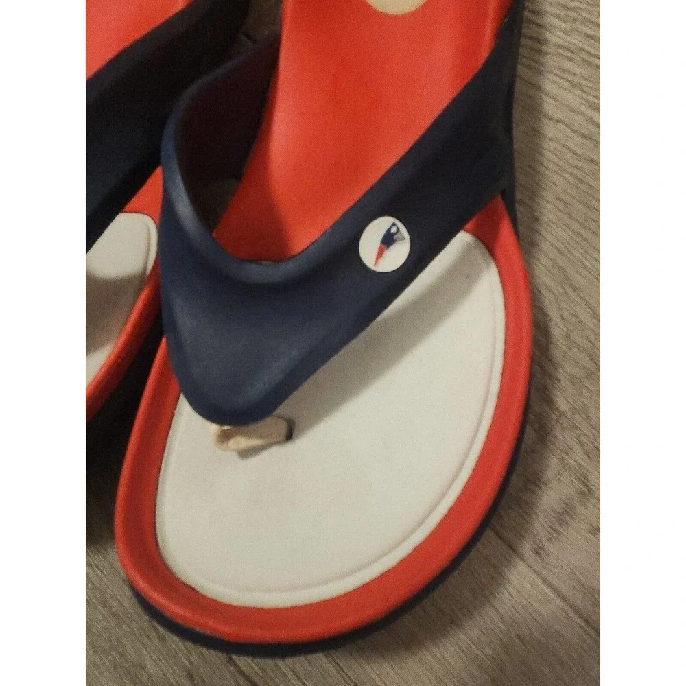 NEW ENGLAND PATRIOTS‎ SLIP SANDALS FLIP FLOPS HAWAIIAN JELLY W10/M8